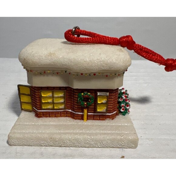 Tim Hortons Christmas Ornament Snowy Building With Red String - Picture 4 of 8